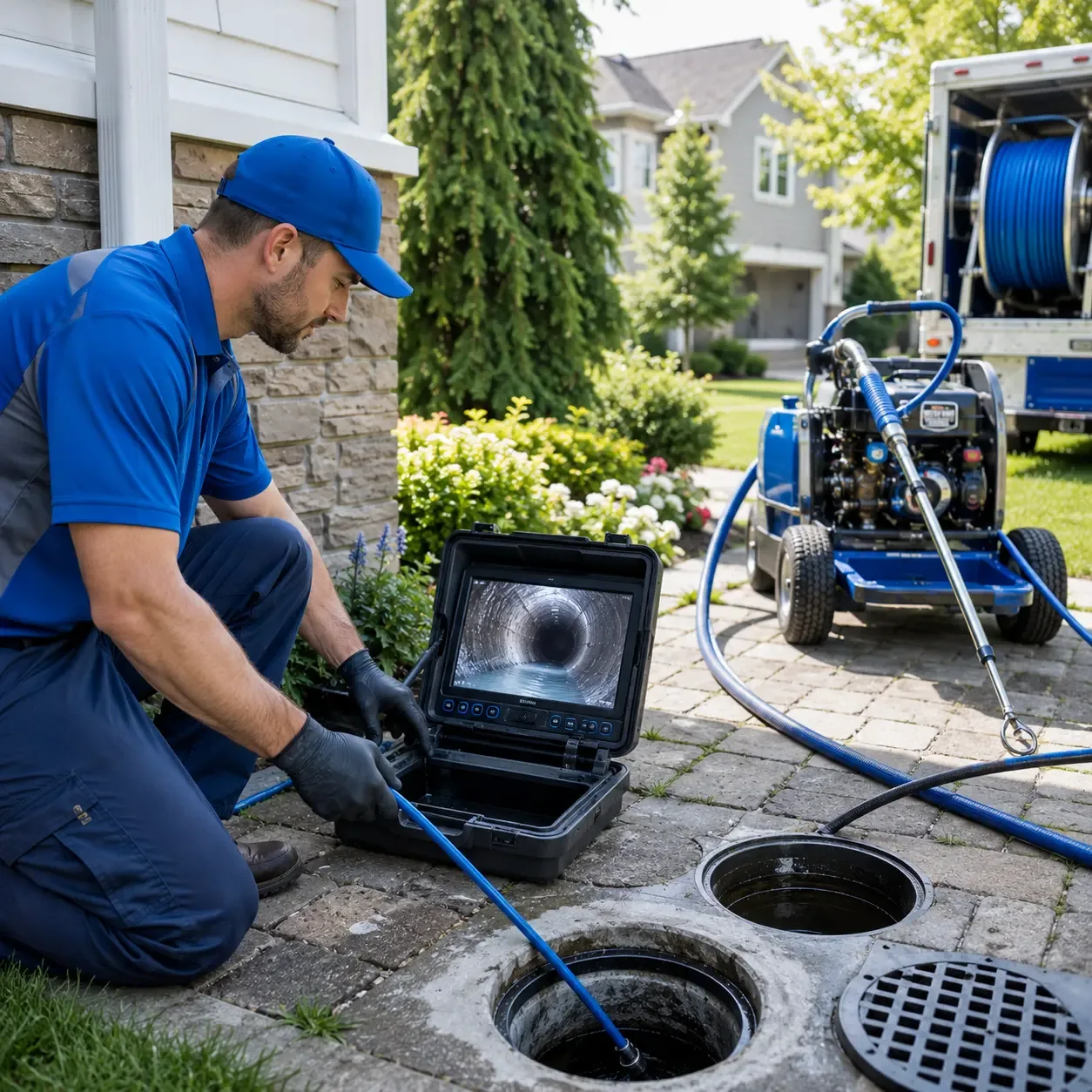 Outdoor drain cleaning professionals serving Gray, ME